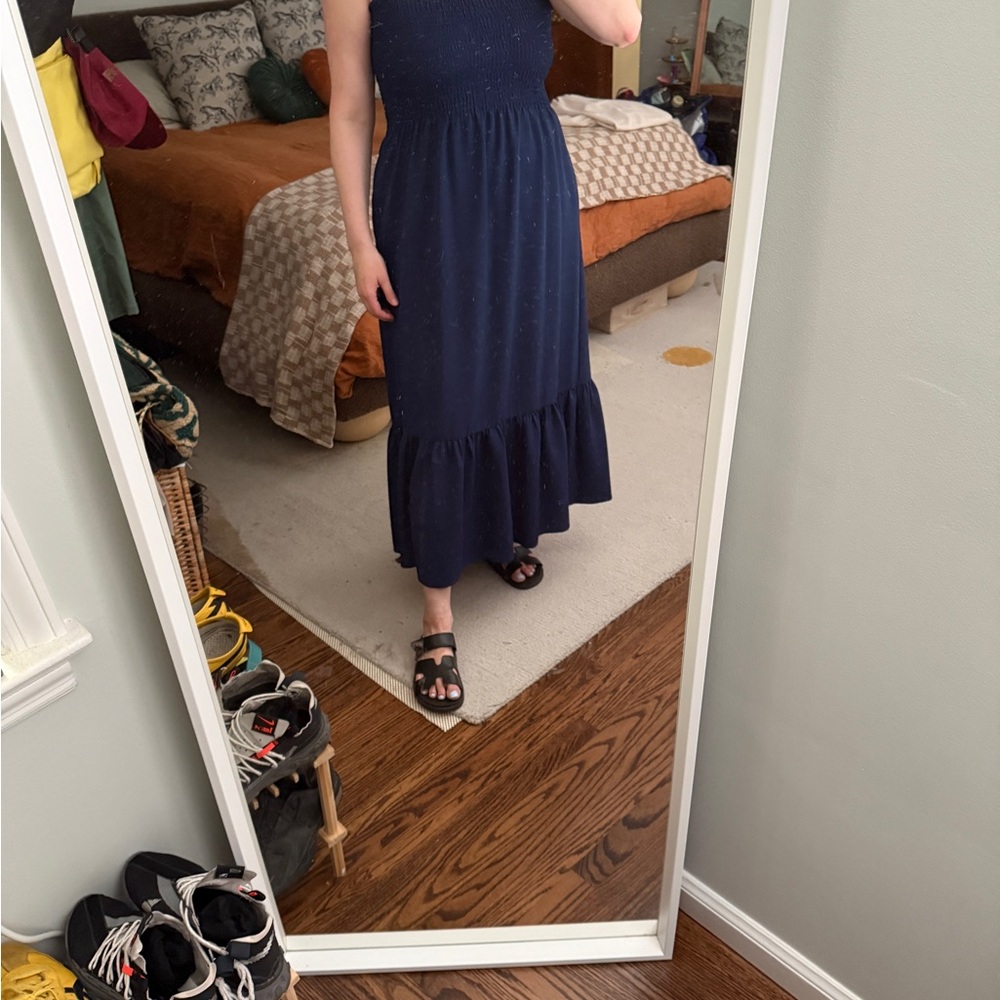 Hill House Navy Midi Dress